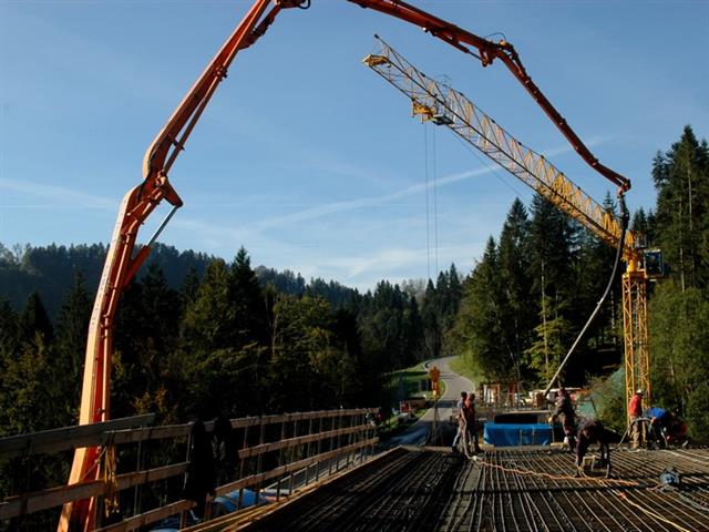 Bauarbeiten - Brunsttobelbrücke